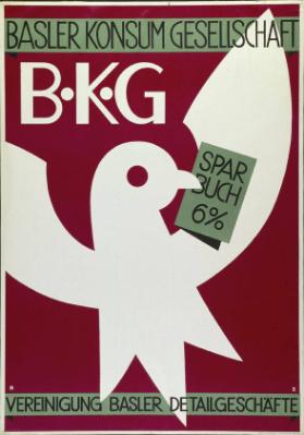Basler Konsum Gesellschaft BKG - Sparbuch 6% - Vereinigung Basler Detailgeschäfte