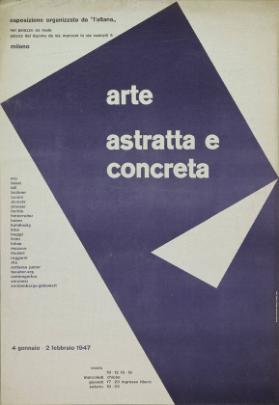 Arte astratta e concreta - Palazzo Ex Reale, Milano