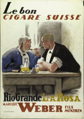 Le bon cigare suisse - Rio Grande La Rosa - Marque Weber Fils Menziken