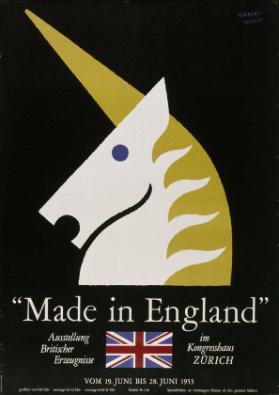 "Made in England" - Ausstellung Britischer Erzeugnisse im Kongresshaus Zürich