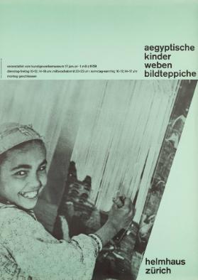 Aegyptische Kinder weben Bildteppiche - Helmhaus Zürich