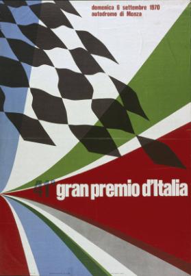 41. Gran premio d'Italia - autodromo di Monza - domenica 9 settembre 1970
