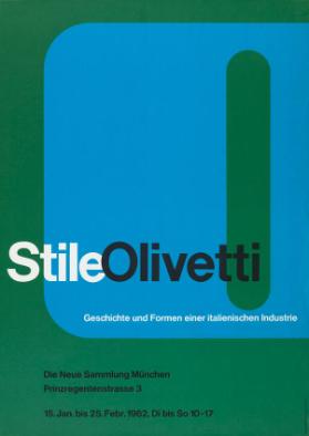 Stile Olivetti - Geschichte und Formen einer italienischen Industrie - Die Neue Sammlung München
