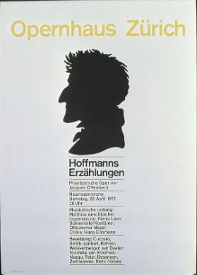 Hoffmanns Erzählungen - Phantastische Oper von Jacques Offenbach - Neuinszenierung 22. April 1972