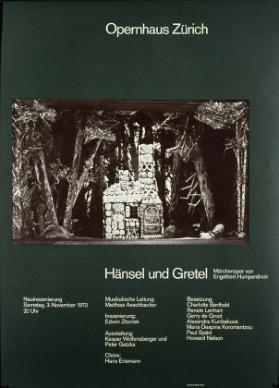 Opernhaus Zürich - Hänsel und Gretel - Märchenoper von Engelbert Humperdinck - 3. November 1973
