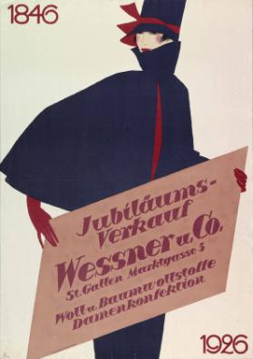 1846 - 1926 - Messner & Co. Jubiläumsverkauf - Woll- u. Baumwollstoffe - Damenkonfektion