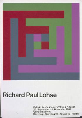 Richard Paul Lohse - Galerie Renée Ziegler Zürich
