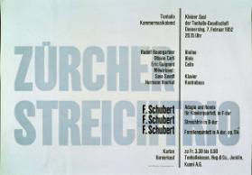Zürcher Streichtrio - Tonhalle Kammermusikabend - 7. Februar 1952