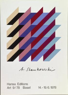 A. Stankowski - Hansa Editions - Art 9/78 Basel
