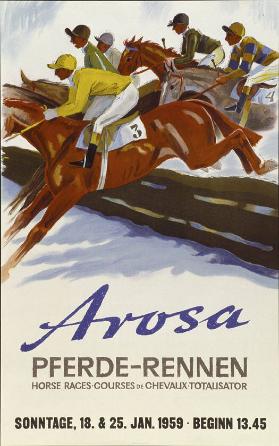 Arosa - Pferde-Rennen - Horse-Races - Courses de chevaux - Totalisator
