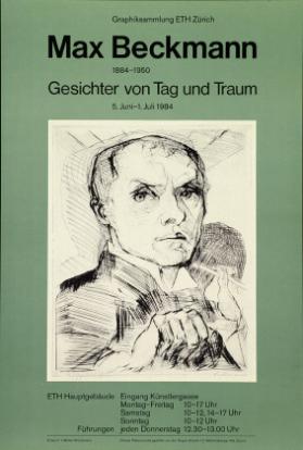 Graphiksammlung ETH Zürich - Max Beckmann 1884-1950 - Gesichter von Tag und Traum - 5. Juni - 1. Juli 1984