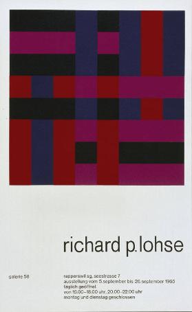 Richard P. Lohse - Galerie 58 Rapperswil