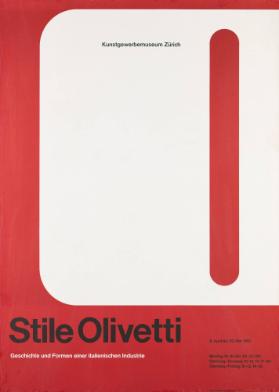 Kunstgewerbemuseum Zürich - Stile Olivetti - Geschichte und Formen einer italienischen Industrie