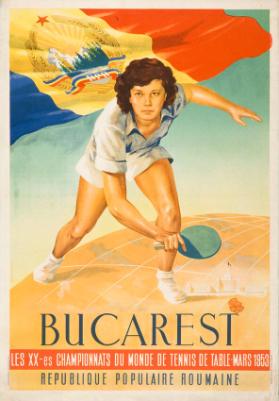 Bucarest - les XX-es Championnats du monde de tennis de table - mars 1953 - République populaire Roumanie