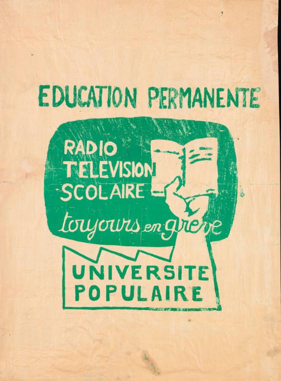 Education permanente - Radio Télévision scolaire - toujours en grève - Université populaire