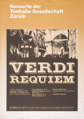 Konzerte der Tonhalle-Gesellschaft Zürich - Giuseppe Verdi - Messa da Requiem - Gerd Albrecht - Zürcher Bach-Chor - Tonhalle-Orchester