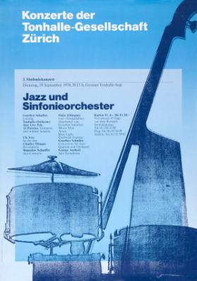 Konzerte der Tonhalle-Gesellschaft Zürich - Jazz und Sinfonieorchester