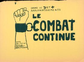 Dans le 3e et 4e Arrondissements le Combat continue - Comité d'Initiative pour un Mouvement Révolutionnaire