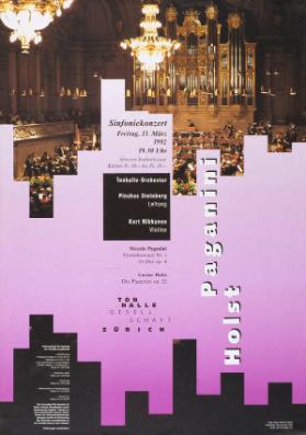 Sinfoniekonzert - Tonhalle Gesellschaft Zürich - Paganini - Holst