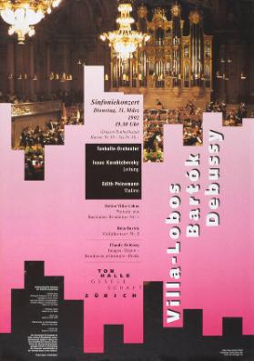Sinfoniekonzert - Tonhalle Gesellschaft Zürich - Villa-Lobos - Bartók - Debussy