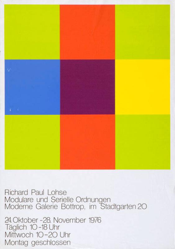 Richard Paul Lohse - Modulare und Serielle Ordnungen - Moderne Galerie Bottrop