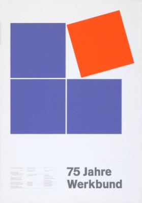 75 Jahre Werkbund - Ausstellung Galerie der Künstler, München - Werkbund Bayern
