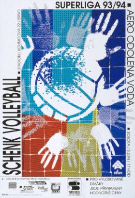 Schenk Volleyball - Superliga 93/94 - Aero Odolena Voda - Sobota / 5.3.94 / 17 hod - Stadion / Kounicova 22 / Brno - Pro vylosované diváky jsou připraveny hodnotné ceny