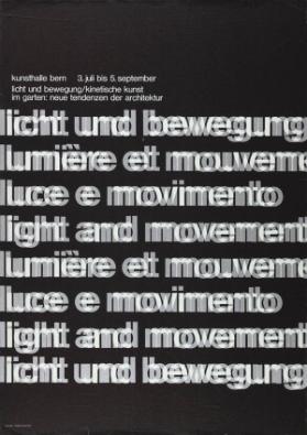 Kunsthalle Bern - Licht und Bewegung / Kinetische Kunst