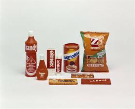 Handy, Creme 21, Elmex [Tube mit Schachtel], Rayon, Ovomaltine, Ragusa, Z Paprika Chips, Ladoré