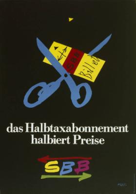 Das Halbtaxabonnement halbiert  Preise