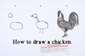 How to draw a chicken. How to find the newest talent. Portfolio Center Graduation and Review