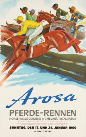 Arosa - Pferde-Rennen - Horse-Races - Courses de chevaux - Totalisator - 1960