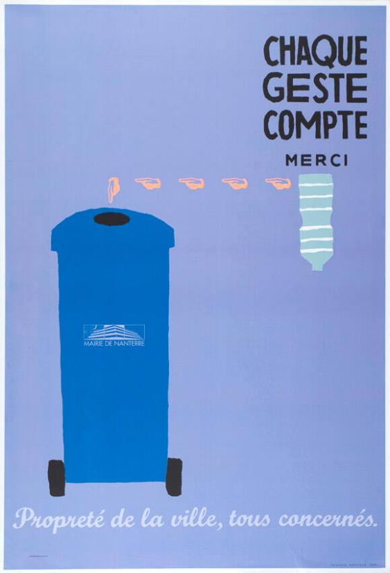 Chaque geste compte - merci! - Mairie de Nanterre - Propreté de la ville, tous concernés.