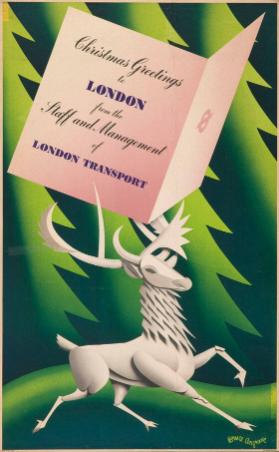 Christmas greetings to London from the staff and management of London Transport