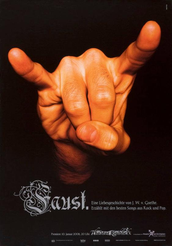 Faust. Eine Liebesgeschichte von J.W.v.Goethe. Erzählt mit den besten Songs aus Rock und Pop. Theater Rigiblick