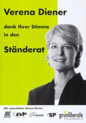 Verena Diener dank Ihrer Stimme in den Ständerat - Grünliberale
