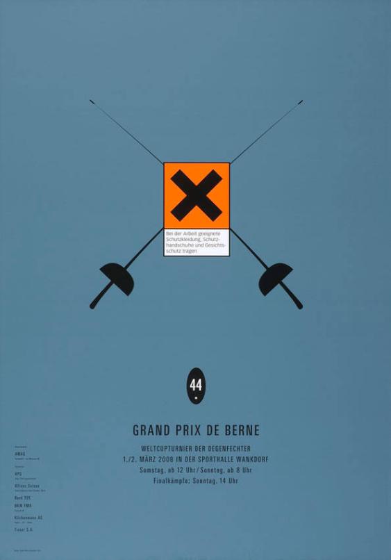 44. Grand Prix de Berne - Weltcupturnier der Degenfechter - 1./2. März 2008 in der Sporthalle Wankdorf