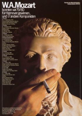 W. A. Mozart konnten wir 79/80 für Hannover gewinnen... und 17 andere Komponisten - Konzerte des Niedersächsischen Staatsorchesters 1979/80