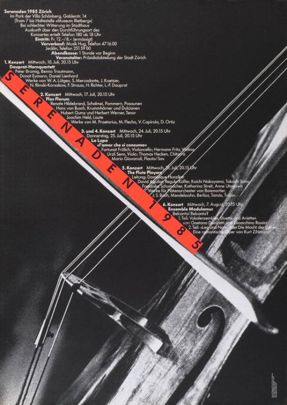 Serenaden 1985 im Park der Villa Schönberg