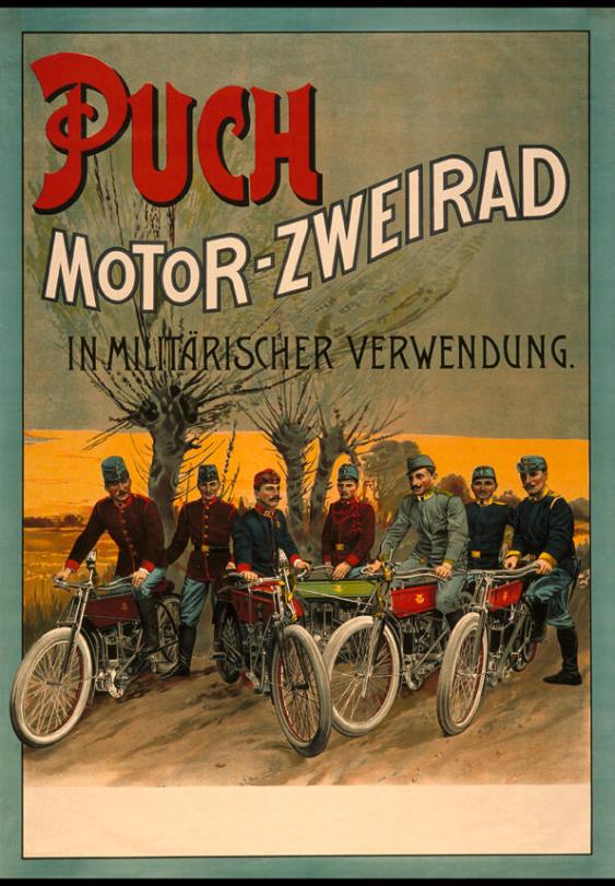 Puch Motor-Zweirad in militärischer Verwendung