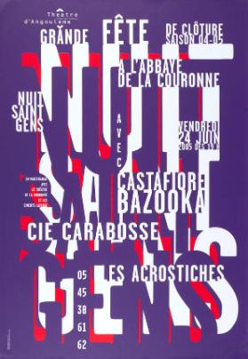 Grande fête à l'Abbaye de la Couronne - Théâtre d'Angoulême