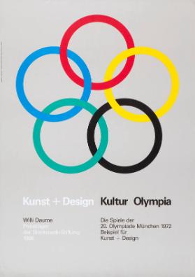 Kunst + Design - Willi Daume - Preisträger der Anton Stankowski-Stiftung 1986 - Kultur Olympia - Die Spiele der 20. Olympiade München 1972 - Beispiel für Kunst + Design