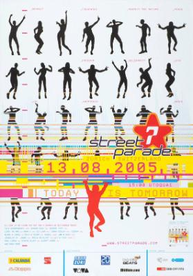 Street Parade 13.8.2005 Zurich Switzerland - Today is tomorrow