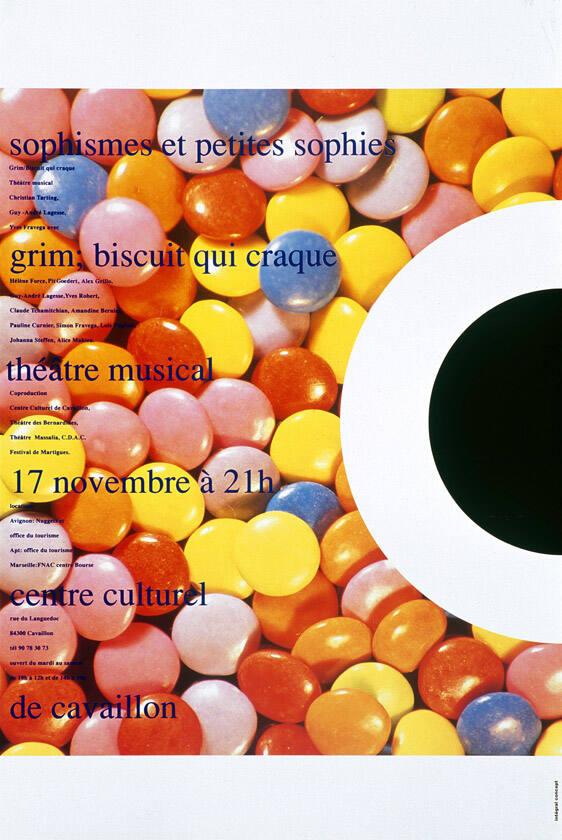 Sophismes et petites sophies - grim; biscuit qui craque - Théâtre musical - Centre Culturel de Cavaillon