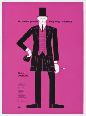 No need to gamble / Ring Geigy for Service