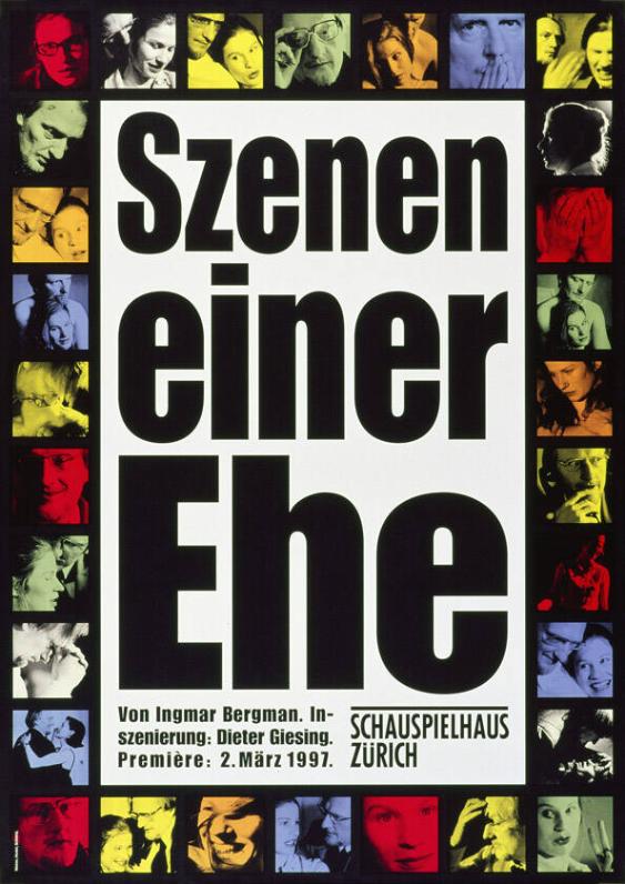 Szenen einer Ehe von Ingmar Bergman. Inszenierung:  Dieter Giesing. Premiere: 2. März 1997. Schauspielhaus Zürich
