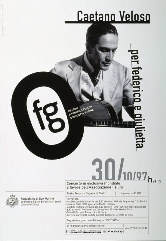 Caetano Veloso per Federico e Giulietta - omaggio a Federico Fellini e Giulietta Masina