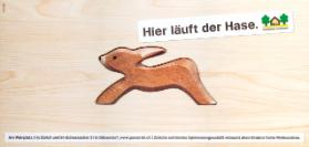 Hier läuft der Hase. Zürichs schönstes Spielwarengeschäft wünscht allen Kindern frohe Weihnachten.