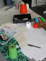 Arbeitstisch / Studienbereich Textil