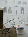 Arbeitstisch / Studienbereich Textil